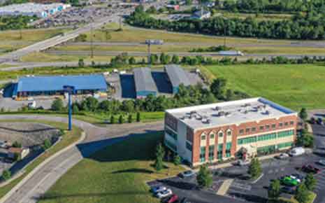 Aerial view of properties in Clarion County, PA